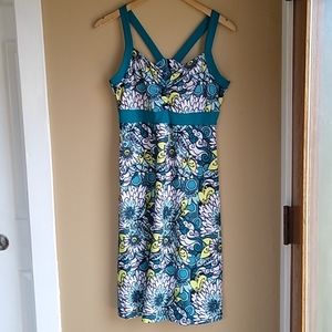 Prana dress abstract floral athletic active Size L
